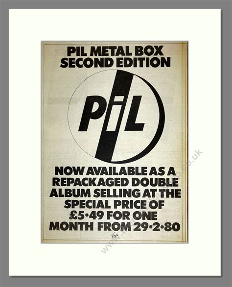 metal box pil book|pil second edition.